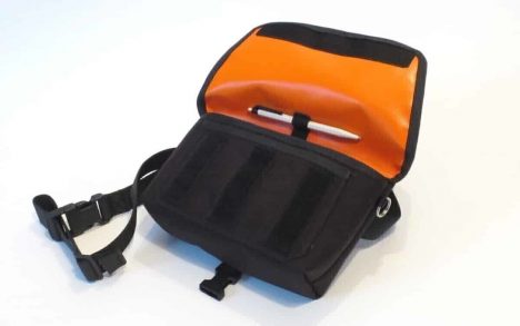 HÜFTTASCHE KURT schwarz/orange