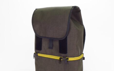 RUCKSACK CITYFLIZZER midi braunolive-senfgelb