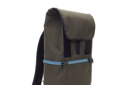 RUCKSACK CITYFLIZZER midi braunolive-hellblau